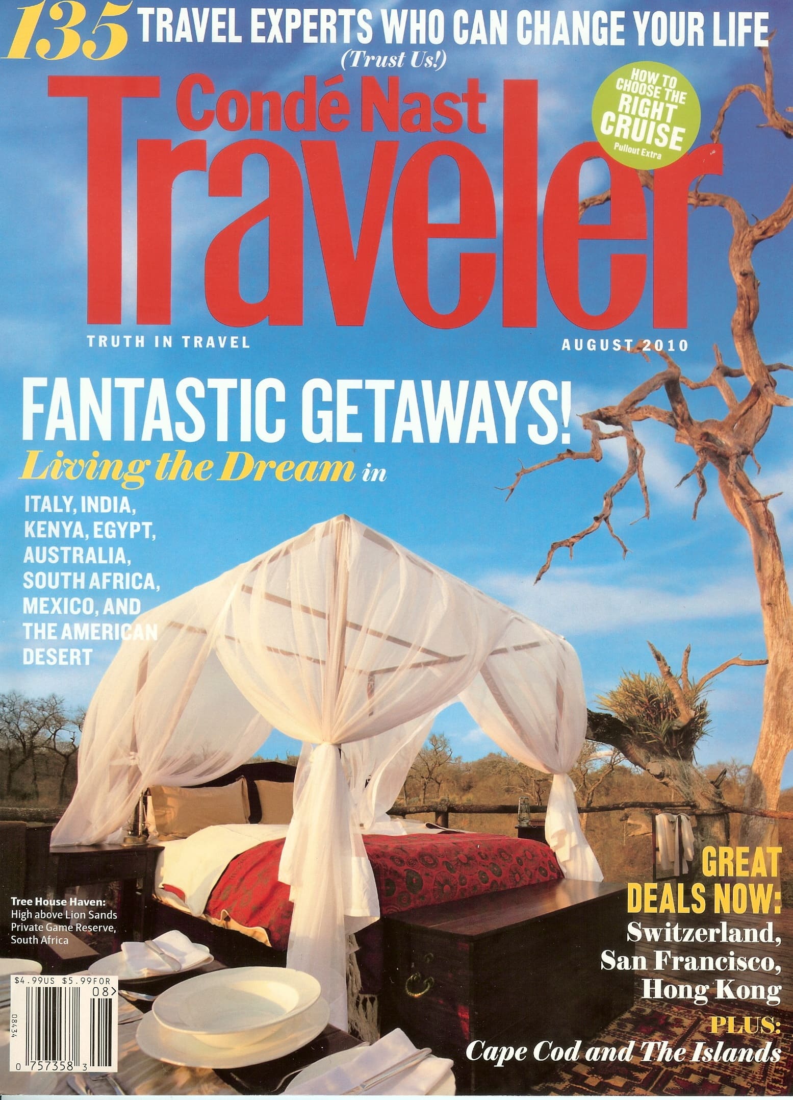 Conde Nast Traveler World's Tops Specialists Cover