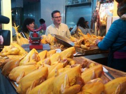 chicken in oaxaca meat market