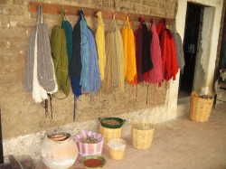 yarn and spices in oaxaca, mexico