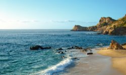 One of the most popuilar swimmable beaches in Los Cabos, Chileno Beach