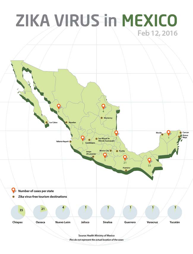 zika mexico map