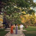 People Walking on Chable Yucatan Gardens