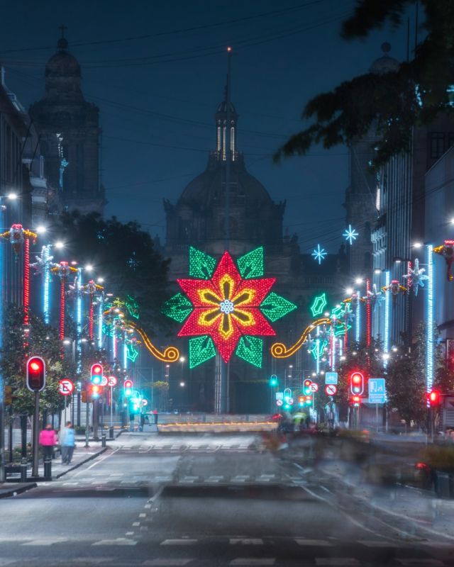 Oh, Christmas time, so sweet and bright! Big ornaments in the streets make us smile with delight. The festive vibes are perfect, everything feels just right. Wait, are we rhyming already? 🎄

Tis the season, I guess! ✨ We're definitely feeling merry, and the holiday cheer is catching on as we count down the days to Nochebuena, aka Christmas Eve! 

#mexico #mexicotravel #christmastime #mexicocity #cdmx #travel #luxurytravel